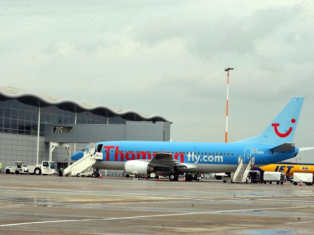 The first commercial flight out of the then Robin Hood airport. 28/04/2005