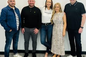 L-R Pete Taylor, Andrew Whittle, Emma-Louise Taylor, Lauren Mcneal and Andy Carpenter