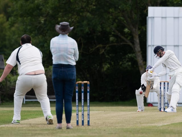 Hambledon Cricket Club return to action at Ridge Meadow. Pic: Jordan Pettitt/Solent News & Photo Agency