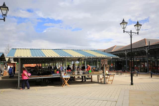 Doncaster outdoor market.