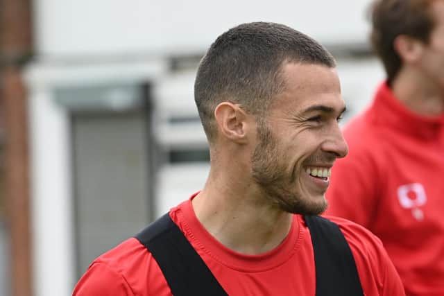 Tommy Rowe was all smiles on the first day of pre-season training on Monday.