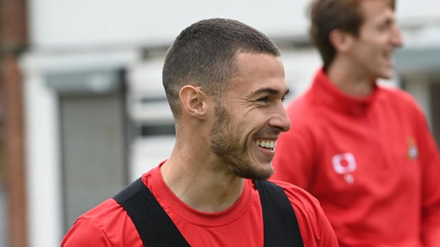 Tommy Rowe was all smiles on the first day of pre-season training on Monday.