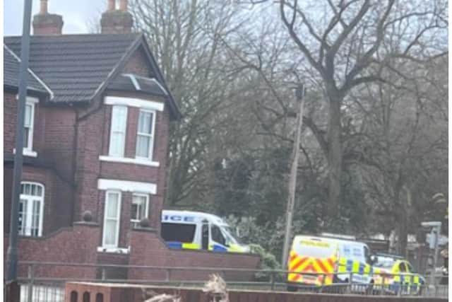 Police raided a property in Warmsworth Road several times over the weekend.