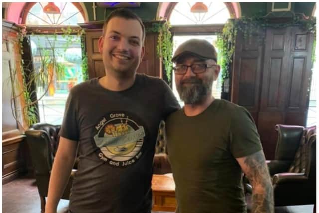 Hidde has been back to visit Ste McGuire at The Tattooed Goose. (Photo: Facebook/Tattooed Goose).