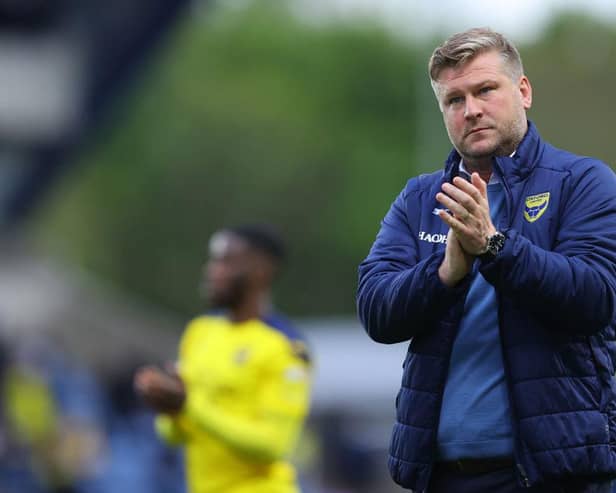 Karl Robinson, Manager of Oxford United. (Photo by Richard Heathcote/Getty Images)