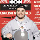 Stephen Hargreaves toasting pickleball medal success.