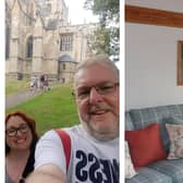 Reporter Darren Burke and partner Giulia Savini stayed at The Old Station in Masham, a converted railway station.