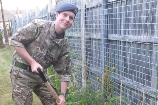 Armthorpe RAF Air Cadets helps create memorial garden