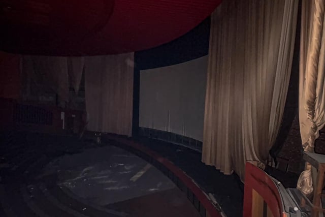 One of the auditoriums inside the former Cleveland Street cinema.