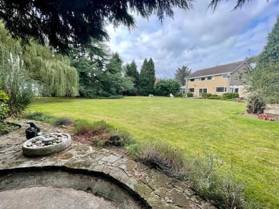 The impressive property for sale in Hatfield Woodhouse is within a 0.8 acre plot.