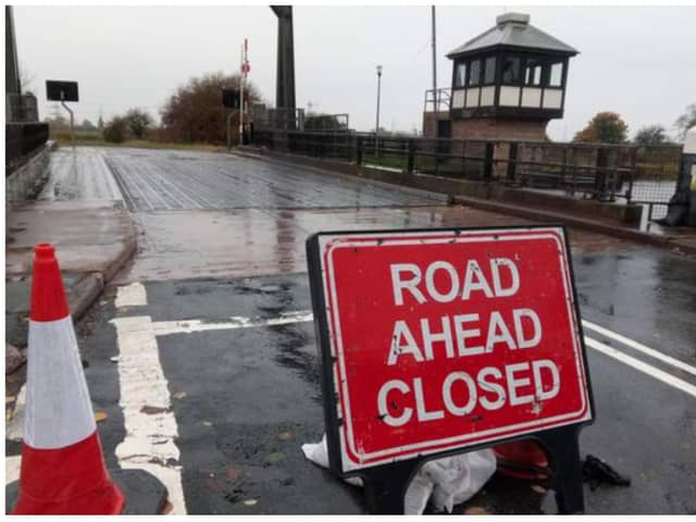 Barnby Dun Lift Bridge will be closed during roadworks next month.