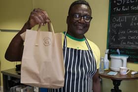 Second Generation Doncaster - One of the chefs with a parcel ready to go out