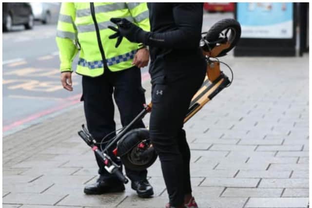 The scooters are illegal on British roads.