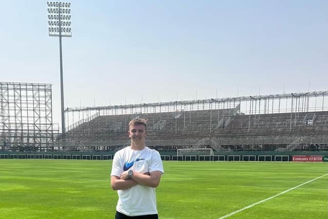 Former Doncaster Rovers youngster Kian Johnson has signed a professional contract in Dubai.