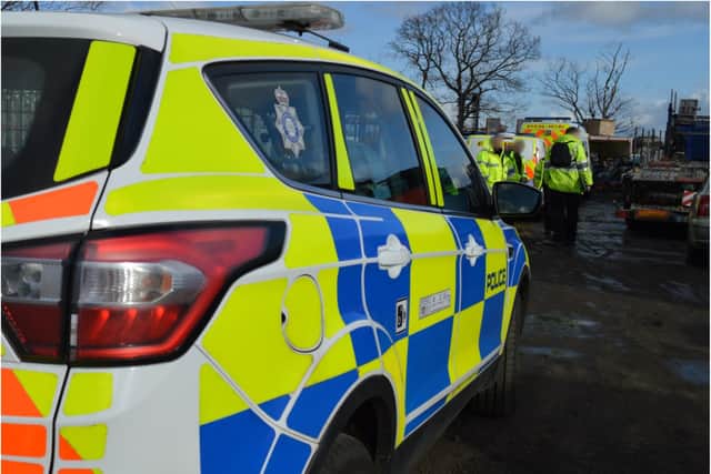 Police carried out a one day blitz on Sandtoft Industrial Estate.