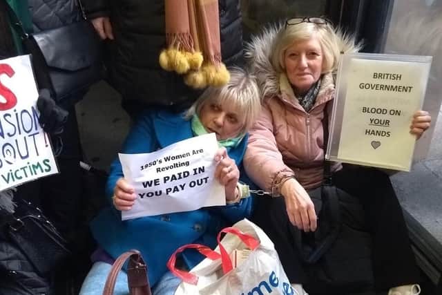 Doncaster Waspi Women at London Protest