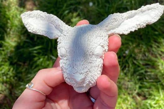 Rabbit head by Courtney Helsby.