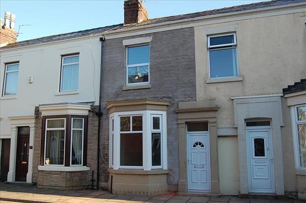 This two-bedroom terrace home is on the market for £84,950 with Farrell Heyworth.