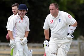 Alwyn Dyke, right, took four wickets for Hooton Pagnell.