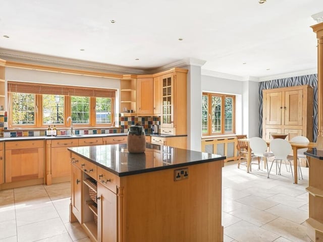 Open plan kitchen.