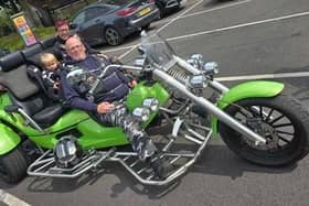 The family will be travelling across the UK on the Rewaco trike.