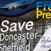 Your Free Press is calling for Doncaster Sheffield Airport to be saved. (Artwork: Tony Critchley).