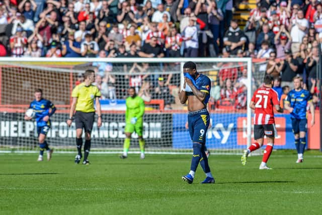 Rovers endured a miserable day down in Exeter. Pic: Heather King.
