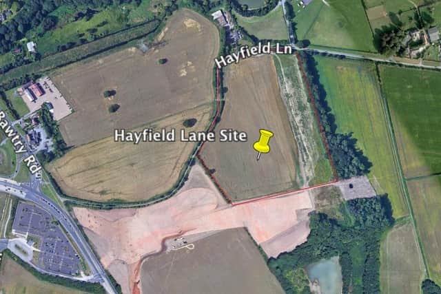 The proposed location of the site