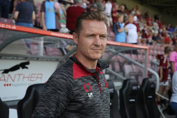 Gary McSheffrey takes charge of Doncaster Rovers at Northampton Town.