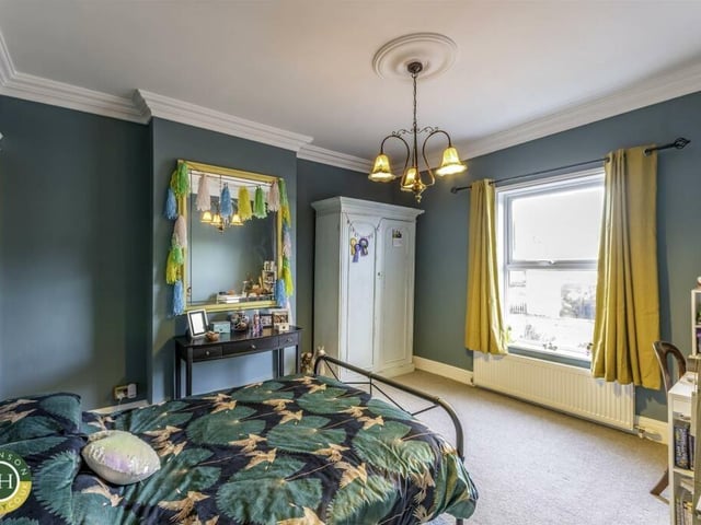 One of the property's five bedrooms.