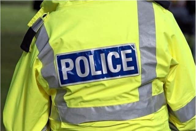 Two police officers were injured following the incident on the M18.