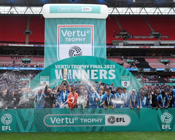 Peterborough United have won the last editions of the EFL Trophy. (Photo by Richard Pelham/Getty Images)