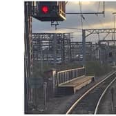 Rail services between Doncaster and Leeds have been disrupted by a plastic bag caught in overhead power lines. (Photo: LNER).