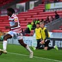 Tavonga Kuleya in action for Doncaster Rovers.