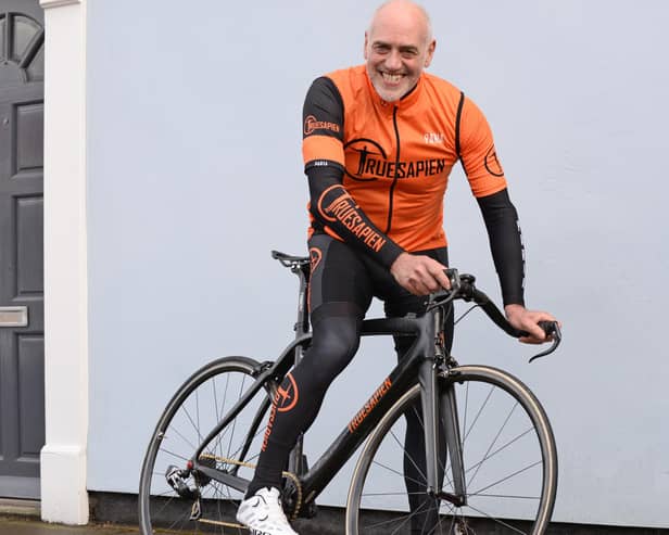 Richard Stoodley, pictured is embarking on a 1,800 mile cycling challenge as he retraces the same route which his dad took while being transported as a prisoner of war. Picture: NDFP-11-05-21-Stoodley 4-NMSY