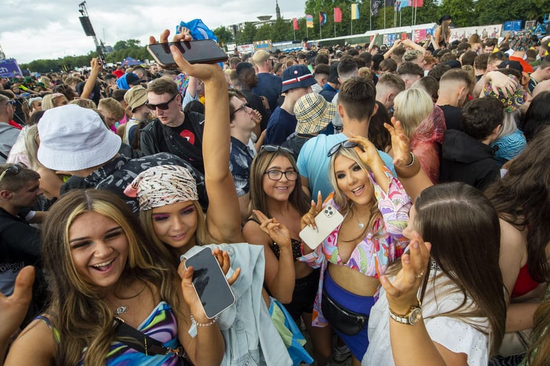 Festival-goers arrived from 11am