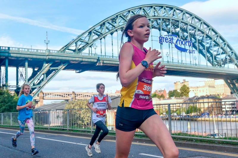 More than 5,000 young runners were due to compete in the Junior and Mini Great North Run events today ahead of the full Great North Run half marathon tomorrow