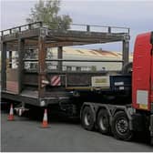 Drivers will not be overtake the extra wide load as it travels north tonight.