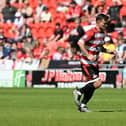 Andy Butler in action for Doncaster Rovers legends last weekend.