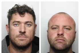 Ben Beardsley and Luke Crowcroft have been jailed over the Rotherham hotel riot.