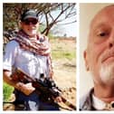 Army veteran Steve Foreman, 73, was landed with a £20,000 bill after receiving treatment at Doncaster Royal Infirmary following a heart attack in Africa.  (Photos; SWNS).