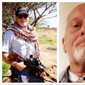 Army veteran Steve Foreman, 73, was landed with a £20,000 bill after receiving treatment at Doncaster Royal Infirmary following a heart attack in Africa.  (Photos; SWNS).