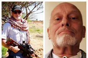 Army veteran Steve Foreman, 73, was landed with a £20,000 bill after receiving treatment at Doncaster Royal Infirmary following a heart attack in Africa.  (Photos; SWNS).