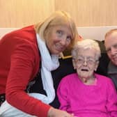 Linda Godden with mum June Hinds and Martin Kerry.