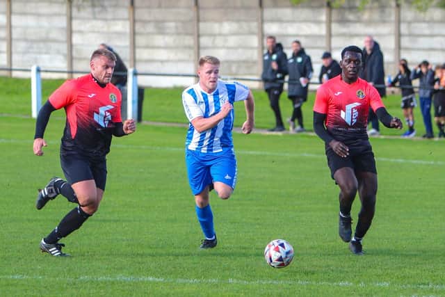 Action from Armthorpe Welfare's defeat to Glasshoughton Welfare. Picture: Steve Pennock