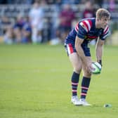 KEY MAN: Doncaster Knights' Sam Olver, who scored 10 points in his side's 20-18 win over Hartpury. Picture: Tony Johnson