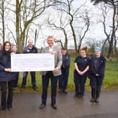 Doncaster Chamber presents a cheque to the RSPCA