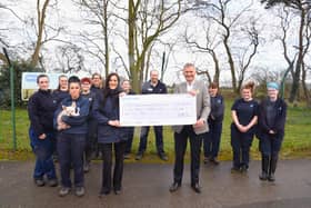 Doncaster Chamber presents a cheque to the RSPCA