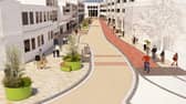 An artist's impression of the Quality Streets development on St Sepulchre Gate