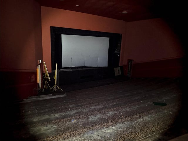 Much of the cinema's interior remains intact.